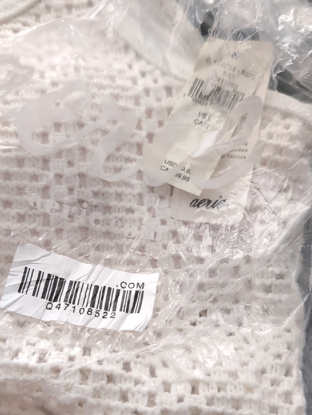 Aerie The Classic Cloudweave Crochet Bikini Top- L - Picture 3 of 3